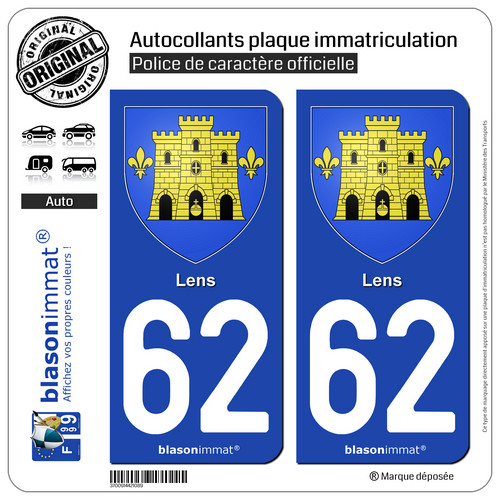 Stickers autocollant plaque - 2,