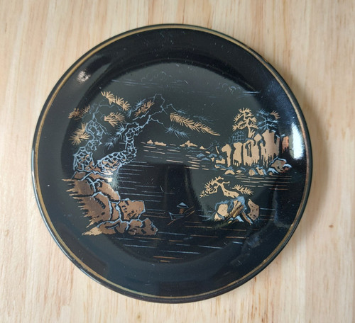Assiette asiatique bois - en,