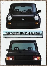 LANCIA A112 Car Sales Brochure 1983 #88799237 DUTCH TEXT JUNIOR Elite ABARTH