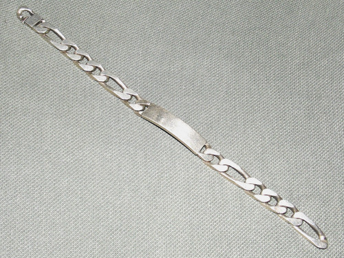 Gourmette homme argent massif