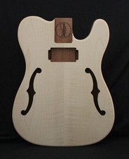 Corps Telecaster Thinline En Acajou + Dessus En Érable Flammé