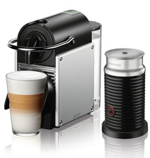 Nespresso Pixie Espresso Machine by De’Longhi + Aeroccino 3 Frother- OB