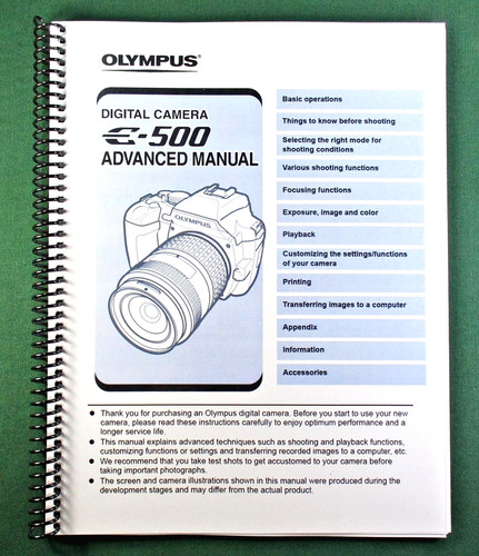 Olympus 500 advanced - olympus, e-500