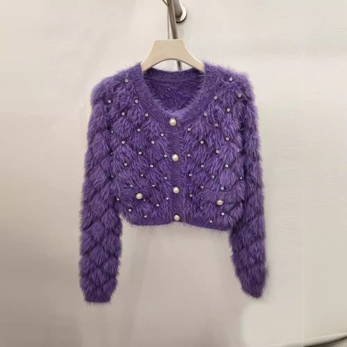 Gilet court mohair - en,
