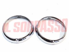 Cadres De Phare Chromés Fiat 1100 103 E 1ère Série + Télévisions Originales Siem