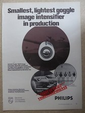 1/1979 PUB PHILIPS ELECTRONIC NIGHT VISION NIGHT INFRARED ORIGINAL AD