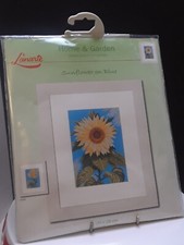 35046 Lanarte Cross Stitch Kit Sunflower on Blue New 