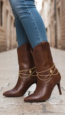 Femme Métal Or Chaîne Coffre