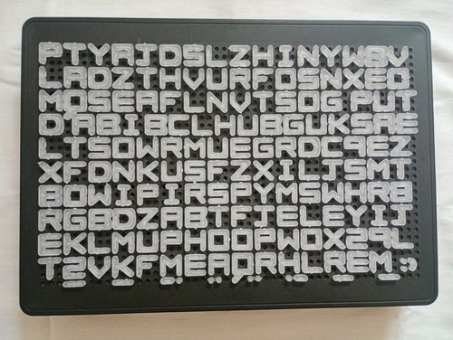 Panneau lettres avec - à,