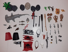 LOT accessoires PLAYMOBIL thème PIRATES et animaux  - TRES BON ETAT
