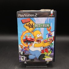 The Simpsons Hit & Run PS2 Black Label Complete w/ Registration Card CIB 