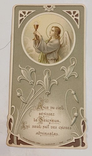 Ancienne image pieuse souvenir - image,