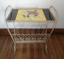 guéridon desserte vintage