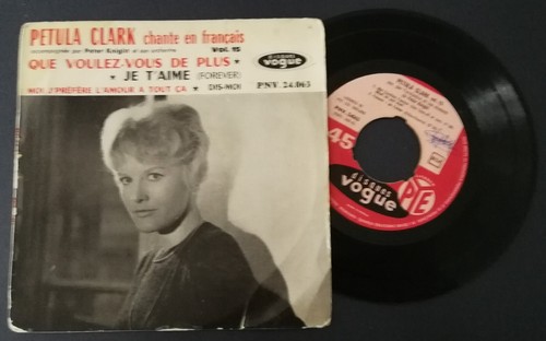 Tours vinyle petula - 45,