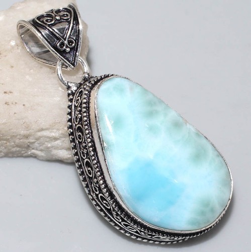 Pendentif larimar et - en,