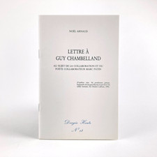 NOËL ARNAUD : LETTRE À GUY