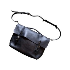 Bleu De Chauffe Sac Besace Lucien Messenger Shoulder Bag Leather USED Good Cond