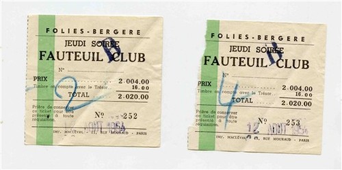 Folies bergere fauteuil - folies, club