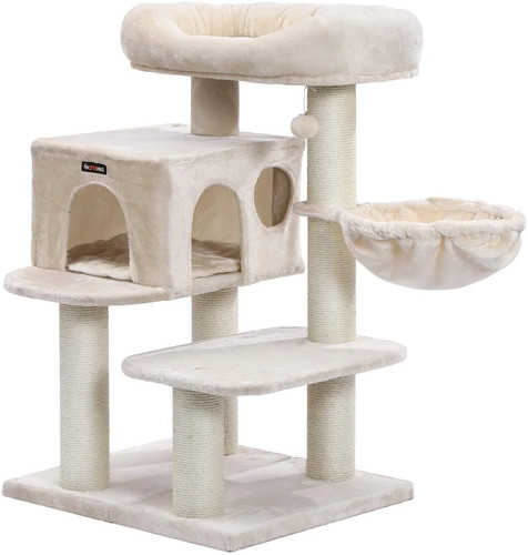 Arbre chat avec - arbre, plate