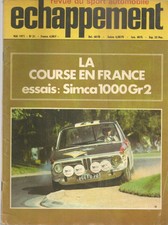 ECHAPPEMENT 31 1971 ESSAI SIMCA 1000 RALLYE KITS BUGGY LM COUPES DE PRINTEMPS 