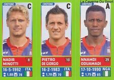 608 MINOTTI DE GIORGIO ODUAMADI ITALY FC.CROTONE STICKER FOOTBALLERS 2015 PANINI