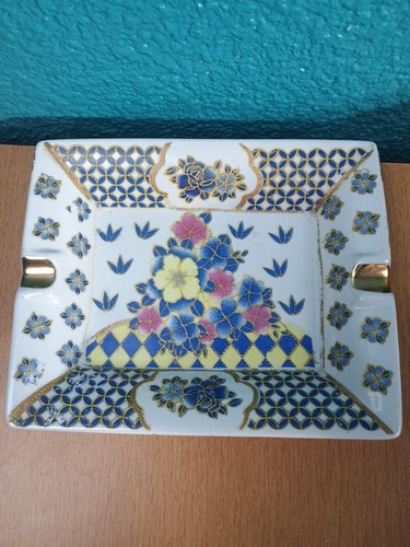 Cendrier vide poche porcelaine - cendrier, vide-poche