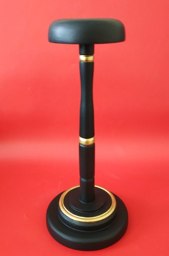 Porte chapeau bois noir et - chapeau,