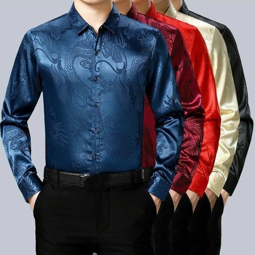 Chemise homme satin - en,