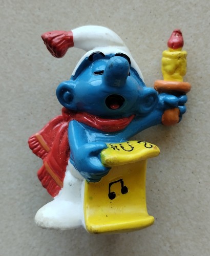 Figurine schtroumpf chanteur - figurine,
