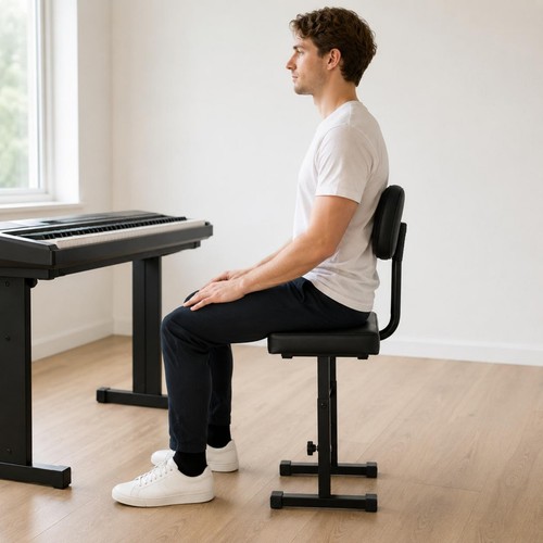Tabouret piano avec - avec, dossier