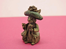 Antique C1930 Vienne Miniature Peinte À Froid Bronze Benjamin Bunny 1 1/2" 3,5cm
