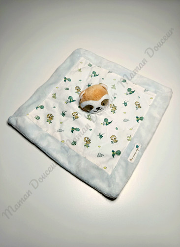 Doudou plat paresseux raton - doudou, paresseux/raton