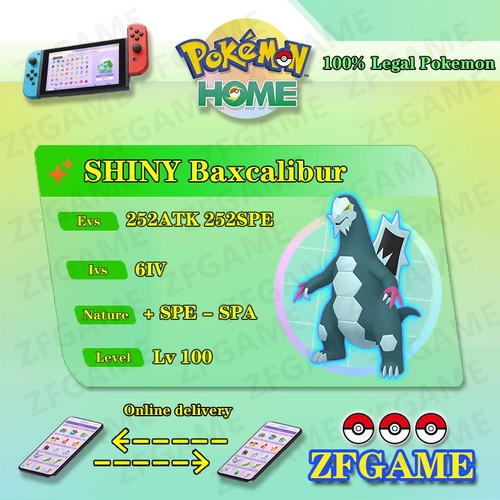 6iv shiny baxcalibur - ✨6iv,