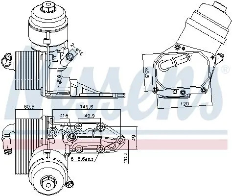 Radiateur huile moteur - radiateur,