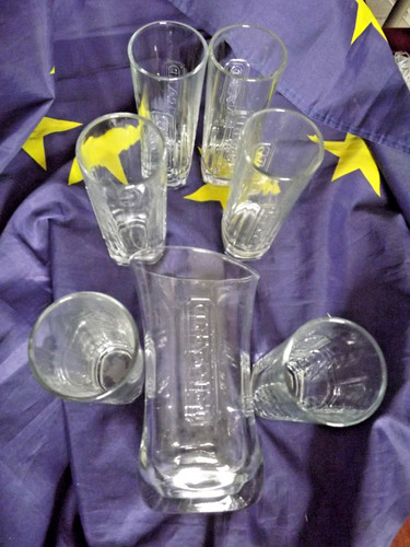 Lot verres ricard tubulaires - lot,
