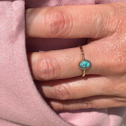 Bague dorée réglable - bague,