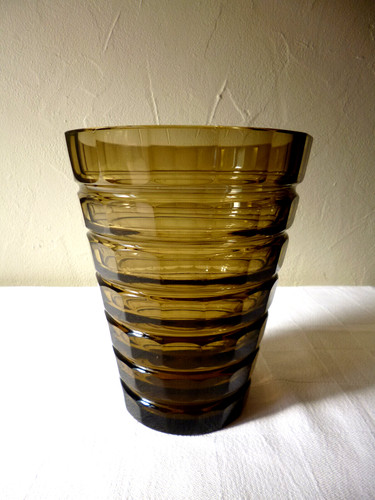 Vase verre fumé daum - en, nancy