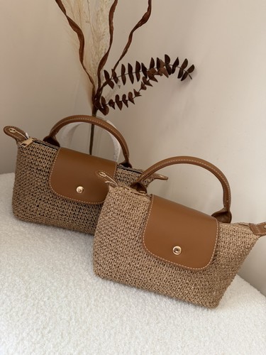Sac main paille avec - sac,