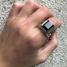 Bague chevalière homme argent