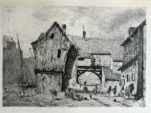 Paul huet gravure - eau, forte