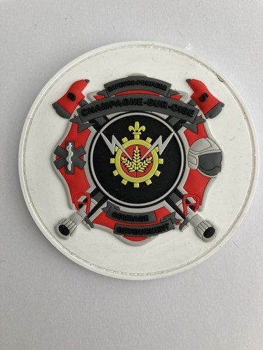 Ecusson pompiers champagne sur - pompiers,