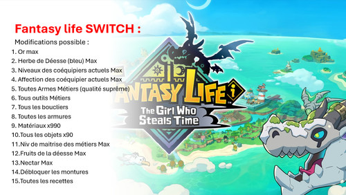 Fantasy life switch jeu - fantasy,