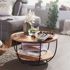 FineBuy Table Basse Bois