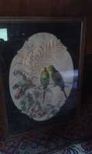 ancien tableau a la gouache