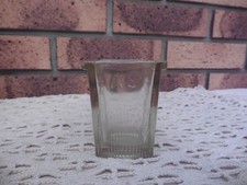 ANCIEN RESERVOIR A CAFE EN VERRE MOULÉ "AS"POUR MOULIN MURAL??H8,4 CM