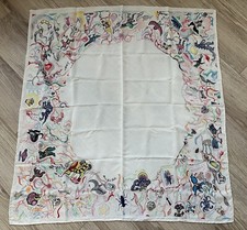 Niki De Saint Phalle Extra Rare Silk Scarf Shawl Art 100% silk Stars Nana Multi