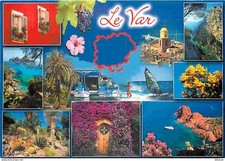 83 - Var - Multivues - Planche à voile - Raisins - Fleurs - Bateaux - CPM - Voir