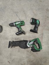 Hitachi 18V Cordless Drill, saw,  light, no Batteries charger CR18DL DS18DFL