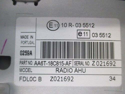 Autoradio ford fiesta vi - autoradio,