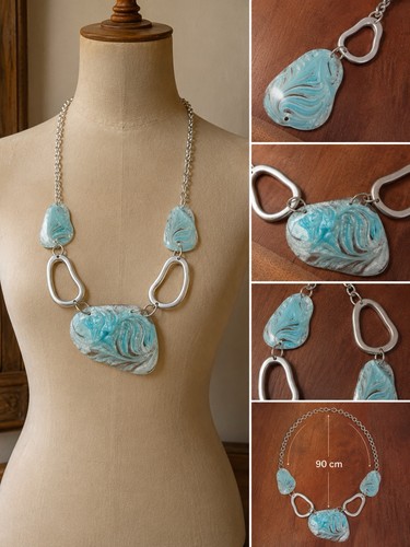 Collier vintage sautoir métal - vintage,